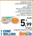 Offerta per Fileni - Cordon Chef Con Filetto Di Pollo a 5,99€ in Spazio Conad