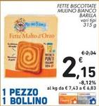 Offerta per Barilla - Fette Biscottate Mulino Bianco a 2,15€ in Spazio Conad