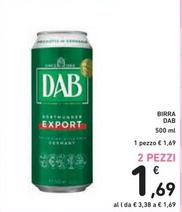 Offerta per Dab - Birra a 1,69€ in Spazio Conad