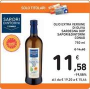 Offerta per Sapori&Dintorni - Olio Extra Vergine Di Oliva Sardegna DOP a 11,58€ in Spazio Conad