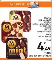 Offerta per Algida - Gelato Mini Magnum a 4,49€ in Spazio Conad