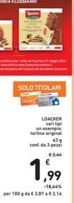 Offerta per Loacker - Tortina Original a 1,99€ in Spazio Conad
