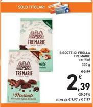 Offerta per Tre Marie - Biscotti Di Frolla a 2,39€ in Spazio Conad