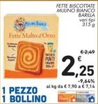 Offerta per Barilla - Fette Biscottate Mulino Bianco a 2,25€ in Spazio Conad