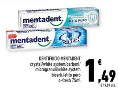 Offerta per Mentadent - Dentifricio a 1,49€ in Conad