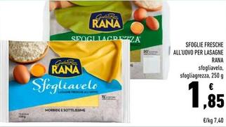 Offerta per Rana - Sfoglie Fresche All'Uovo Per Lasagne  a 1,85€ in Conad