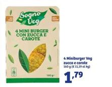 Offerta per Sogno Veg - 4 Miniburger Veg Zucca E Carote a 1,79€ in IN'S