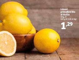 Offerta per Limoni Primofiore Bio Di Sicilia a 1,29€ in IN'S