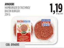 Offerta per Amadori - Hamburger Di Tacchino/ Bacon Burger a 1,19€ in Carico Cash & Carry