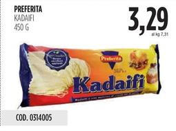 Offerta per Preferita - Kadaifi a 3,29€ in Carico Cash & Carry