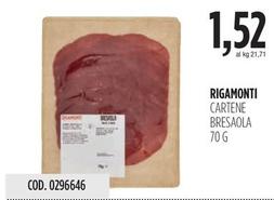 Offerta per Rigamonti - Cartene Bresaola a 1,52€ in Carico Cash & Carry
