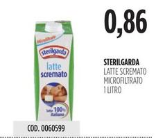 Offerta per Sterilgarda - Latte Scremato Microfiltrato a 0,86€ in Carico Cash & Carry
