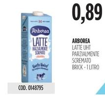 Offerta per Arborea - Latte UHT Parzialmente Scremato Brick a 0,89€ in Carico Cash & Carry