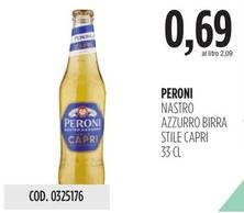 Offerta per Peroni - Nastro Azzurro Birra Capri Stile Capri a 0,69€ in Carico Cash & Carry