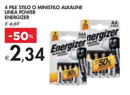 Offerta per Energizer - 4 Pile Stilo O Ministilo Alkaline Linea Power a 2,34€ in Bennet