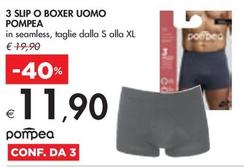Offerta per Pompea - 3 Slip O Boxer Uomo  a 11,9€ in Bennet