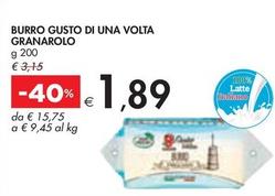 Offerta per Granarolo - Burro Gusto Di Una Volta a 1,89€ in Bennet