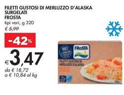 Offerta per Frosta - Filetti Gustosi Di Merluzzo D'Alaska Surgelati a 3,47€ in Bennet