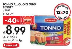Offerta per Bennet - Tonno All'Olio Di Oliva  a 8,99€ in Bennet