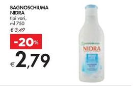 Offerta per Nidra - Bagnoschiuma  a 2,79€ in Bennet
