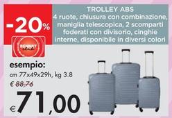 Offerta per Trolley Abs a 71€ in Bennet