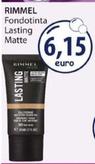 Offerta per Rimmel - Fondotinta Lasting Matte a 6,15€ in Acqua & Sapone