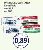 Offerta per Pasta Del Capitano - Dentifricio a 0,89€ in Acqua & Sapone