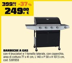 Offerta per Barbecue A Gas a 249€ in OBI