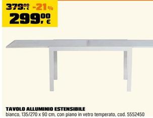 Offerta per Tavolo Alluminio Estensibile a 299€ in OBI