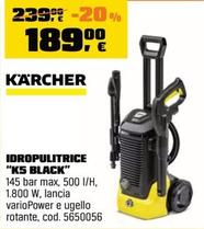 Offerta per Kärcher - Idropulitrice "K5 Black" a 189,9€ in OBI