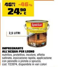 Offerta per Syntilor - Impregnante All'Acqua Per Legno a 24,9€ in OBI