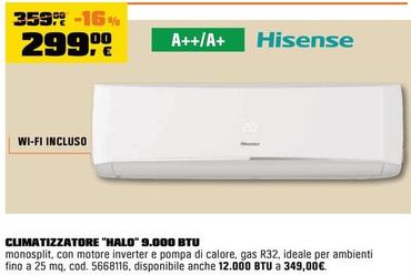 Offerta per Hisense - Climatizzatore "Halo" 9.000 Btu a 299€ in OBI