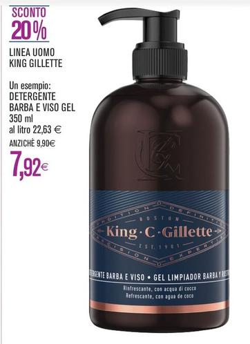Offerta per King Gillette -  Detergente Barba E Viso Gel a 7,92€ in Coop