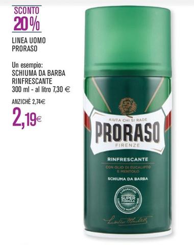 Offerta per Proraso - Schiuma Da Barba Rinfrescante a 2,19€ in Ipercoop