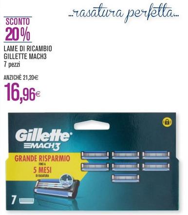 Offerta per Gillette - Lame Di Ricambio Mach3 a 16,96€ in Coop