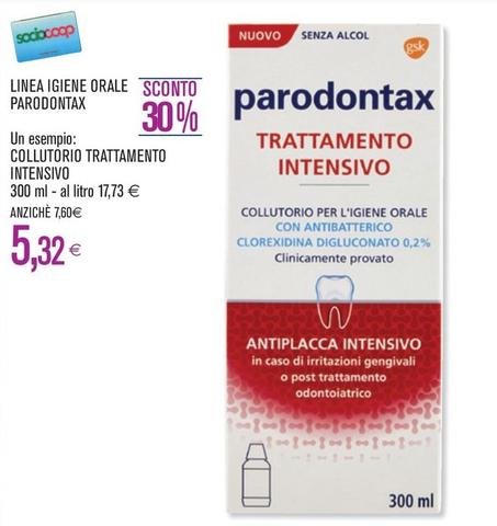 Offerta per Paradontax -  Collutorio Trattamento Intensivo a 5,32€ in Coop