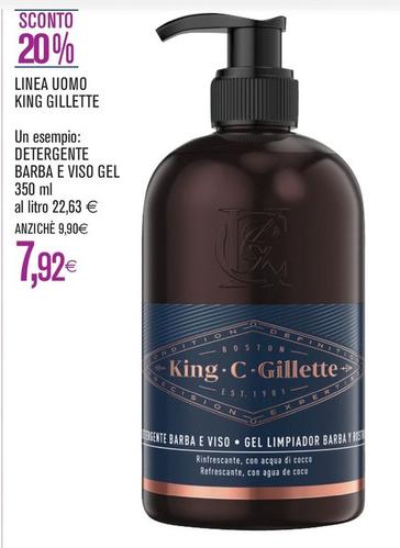 Offerta per King Gillette -  Detergente Barba E Viso Gel a 7,92€ in Coop