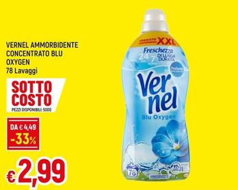 Offerta per Vernel - Ammorbidente Concentrato Blu Oxygen a 2,99€ in Famila