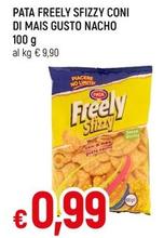 Offerta per Snack Pata - Freely Sfizzy Coni Di Mais Gusto Nacho a 0,99€ in Famila