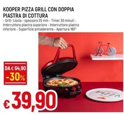 Offerta per Kooper - Pizza Grill Con Doppia Piastra Di Cottura a 39,9€ in Famila