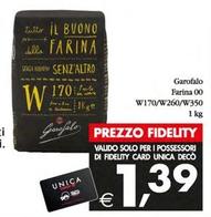 Offerta per Garofalo - Farina 00 W170/w260/w350 a 1,39€ in Decò