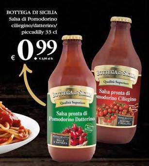 Offerta per Bottega Di Sicilia - Salsa Di Pomodorino Ciliegino/datterino/piccadilly a 0,99€ in Decò