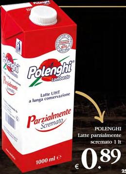 Offerta per Polenghi - Latte Parzialmente Scremato a 0,89€ in Decò