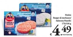 Offerta per Findus - Burger Di Merluzzo/salmone/nasello a 4,49€ in Decò