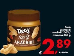 Offerta per Decò - Crema Di Arachidi 100% a 2,89€ in Decò