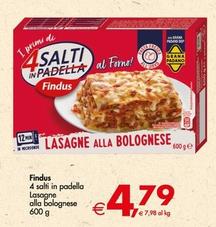 Offerta per Findus - 4 Salti In Padella Lasagne Alla Bolognese a 4,79€ in Decò