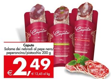 Offerta per Caputo - Salame Dei Nebrodi Al Pepe Nero a 2,49€ in Decò