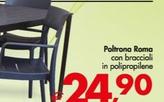Offerta per Poltrona Roma Con Braccioli In Polipropilene a 24,9€ in Decò