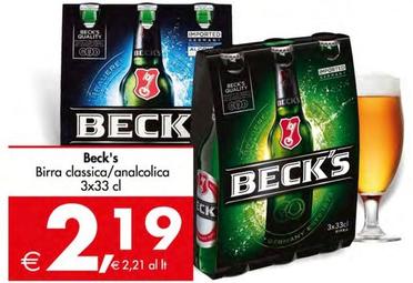 Offerta per Becks - Birra Classica/Analcolica a 2,19€ in Decò