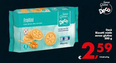 Offerta per Decò - Biscotti Miele Senza Glutine a 2,59€ in Decò
